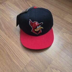 VTG 80s/90s New Era Savannah Cardinals Snapback Hat Size 7 7/8 Made In USA